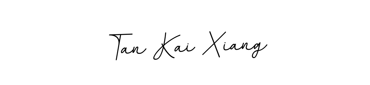 The best way (BallpointsItalic-DORy9) to make a short signature is to pick only two or three words in your name. The name Tan Kai Xiang include a total of six letters. For converting this name. Tan Kai Xiang signature style 11 images and pictures png