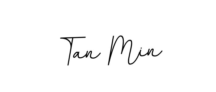 Make a beautiful signature design for name Tan Min. With this signature (BallpointsItalic-DORy9) style, you can create a handwritten signature for free. Tan Min signature style 11 images and pictures png