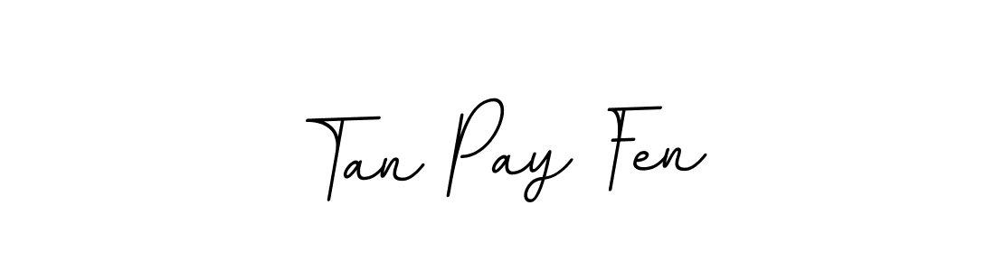 How to make Tan Pay Fen name signature. Use BallpointsItalic-DORy9 style for creating short signs online. This is the latest handwritten sign. Tan Pay Fen signature style 11 images and pictures png