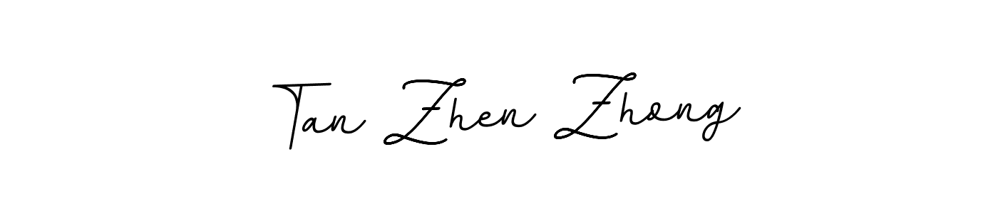 Tan Zhen Zhong stylish signature style. Best Handwritten Sign (BallpointsItalic-DORy9) for my name. Handwritten Signature Collection Ideas for my name Tan Zhen Zhong. Tan Zhen Zhong signature style 11 images and pictures png