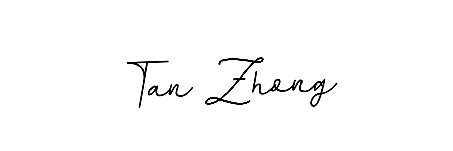 The best way (BallpointsItalic-DORy9) to make a short signature is to pick only two or three words in your name. The name Tan Zhong include a total of six letters. For converting this name. Tan Zhong signature style 11 images and pictures png