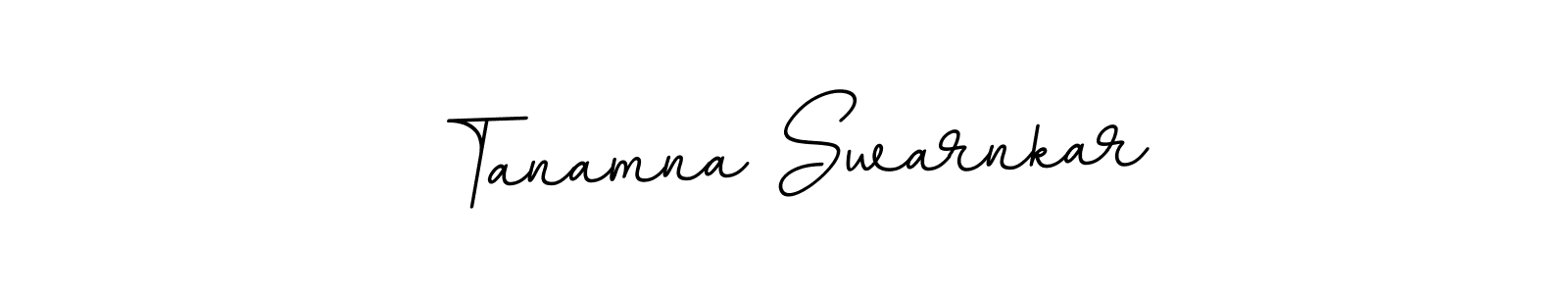 Create a beautiful signature design for name Tanamna Swarnkar. With this signature (BallpointsItalic-DORy9) fonts, you can make a handwritten signature for free. Tanamna Swarnkar signature style 11 images and pictures png