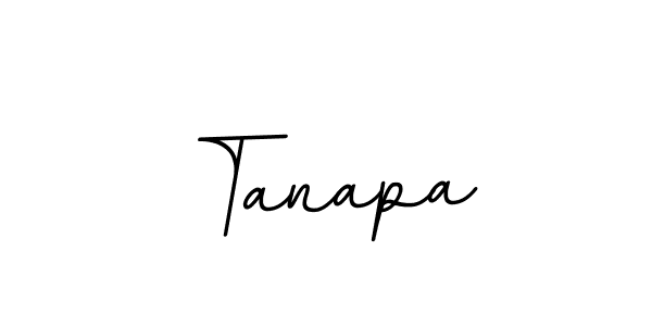 Use a signature maker to create a handwritten signature online. With this signature software, you can design (BallpointsItalic-DORy9) your own signature for name Tanapa. Tanapa signature style 11 images and pictures png