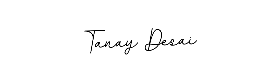 You should practise on your own different ways (BallpointsItalic-DORy9) to write your name (Tanay Desai) in signature. don't let someone else do it for you. Tanay Desai signature style 11 images and pictures png