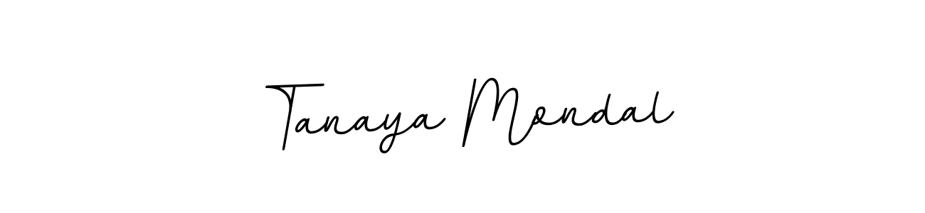 Use a signature maker to create a handwritten signature online. With this signature software, you can design (BallpointsItalic-DORy9) your own signature for name Tanaya Mondal. Tanaya Mondal signature style 11 images and pictures png