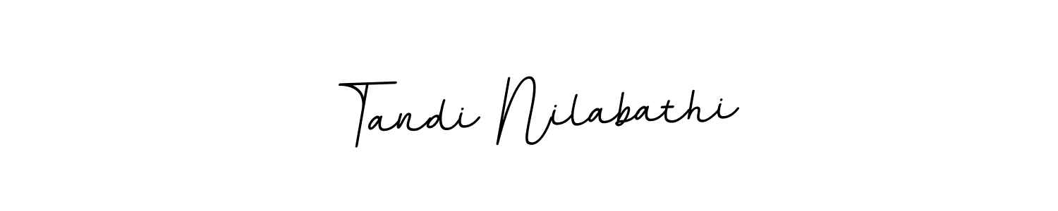 The best way (BallpointsItalic-DORy9) to make a short signature is to pick only two or three words in your name. The name Tandi Nilabathi include a total of six letters. For converting this name. Tandi Nilabathi signature style 11 images and pictures png