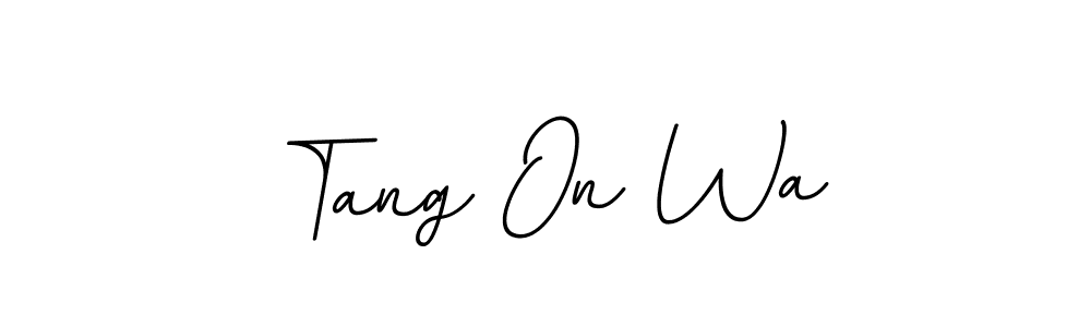 Also we have Tang On Wa name is the best signature style. Create professional handwritten signature collection using BallpointsItalic-DORy9 autograph style. Tang On Wa signature style 11 images and pictures png