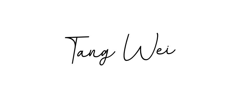 How to make Tang Wei name signature. Use BallpointsItalic-DORy9 style for creating short signs online. This is the latest handwritten sign. Tang Wei signature style 11 images and pictures png