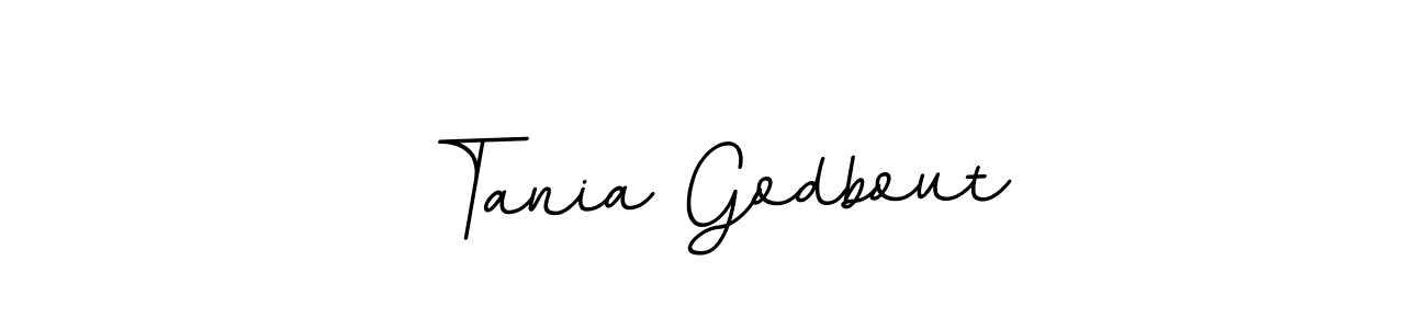 How to make Tania Godbout name signature. Use BallpointsItalic-DORy9 style for creating short signs online. This is the latest handwritten sign. Tania Godbout signature style 11 images and pictures png