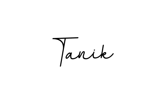 Use a signature maker to create a handwritten signature online. With this signature software, you can design (BallpointsItalic-DORy9) your own signature for name Tanik. Tanik signature style 11 images and pictures png