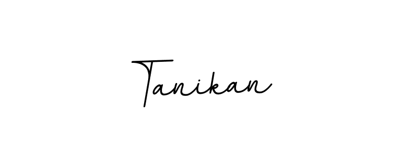 How to make Tanikan  name signature. Use BallpointsItalic-DORy9 style for creating short signs online. This is the latest handwritten sign. Tanikan  signature style 11 images and pictures png