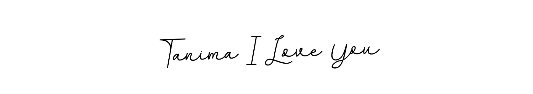 Use a signature maker to create a handwritten signature online. With this signature software, you can design (BallpointsItalic-DORy9) your own signature for name Tanima I Love You. Tanima I Love You signature style 11 images and pictures png