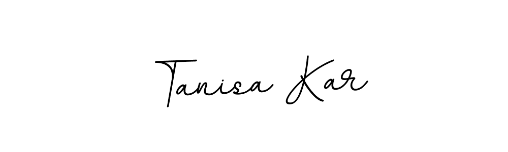 You should practise on your own different ways (BallpointsItalic-DORy9) to write your name (Tanisa Kar) in signature. don't let someone else do it for you. Tanisa Kar signature style 11 images and pictures png
