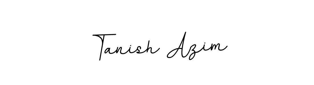 The best way (BallpointsItalic-DORy9) to make a short signature is to pick only two or three words in your name. The name Tanish Azim include a total of six letters. For converting this name. Tanish Azim signature style 11 images and pictures png