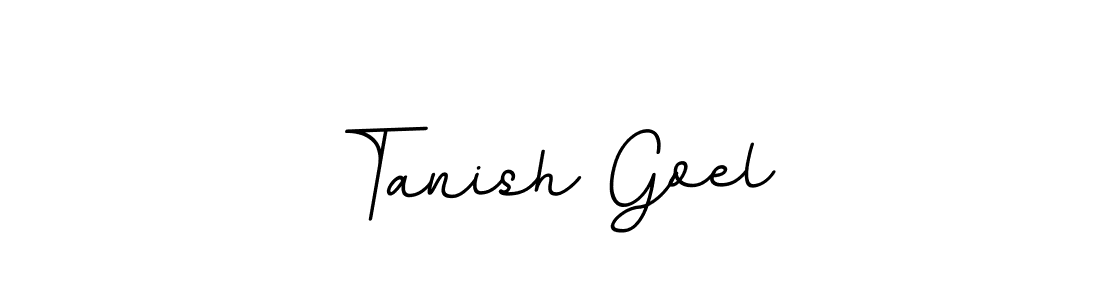 The best way (BallpointsItalic-DORy9) to make a short signature is to pick only two or three words in your name. The name Tanish Goel include a total of six letters. For converting this name. Tanish Goel signature style 11 images and pictures png