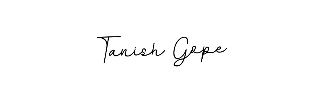 The best way (BallpointsItalic-DORy9) to make a short signature is to pick only two or three words in your name. The name Tanish Gope include a total of six letters. For converting this name. Tanish Gope signature style 11 images and pictures png