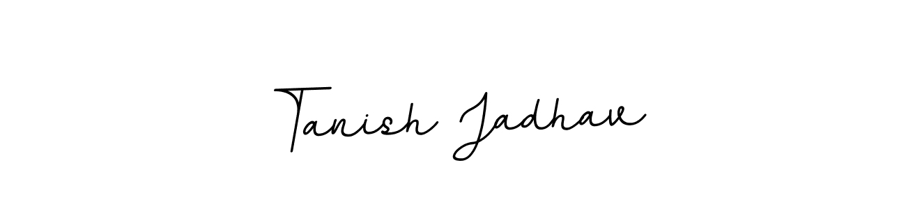if you are searching for the best signature style for your name Tanish Jadhav. so please give up your signature search. here we have designed multiple signature styles  using BallpointsItalic-DORy9. Tanish Jadhav signature style 11 images and pictures png