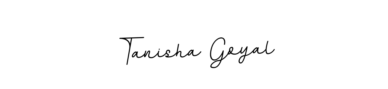 Make a beautiful signature design for name Tanisha Goyal. With this signature (BallpointsItalic-DORy9) style, you can create a handwritten signature for free. Tanisha Goyal signature style 11 images and pictures png