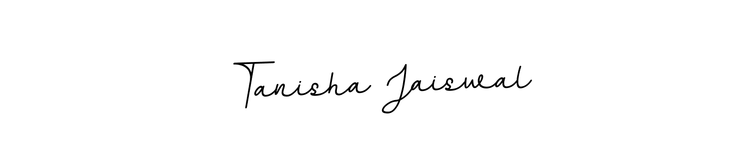 You should practise on your own different ways (BallpointsItalic-DORy9) to write your name (Tanisha Jaiswal) in signature. don't let someone else do it for you. Tanisha Jaiswal signature style 11 images and pictures png