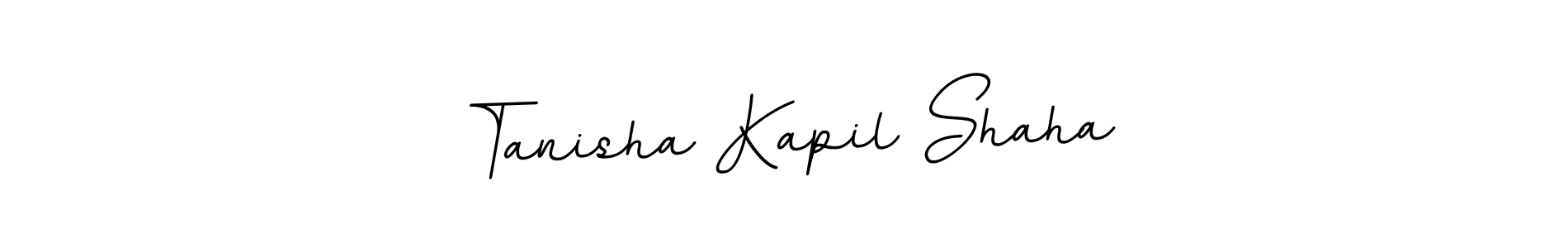 This is the best signature style for the Tanisha Kapil Shaha name. Also you like these signature font (BallpointsItalic-DORy9). Mix name signature. Tanisha Kapil Shaha signature style 11 images and pictures png