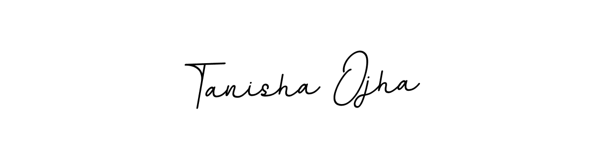 You should practise on your own different ways (BallpointsItalic-DORy9) to write your name (Tanisha Ojha) in signature. don't let someone else do it for you. Tanisha Ojha signature style 11 images and pictures png