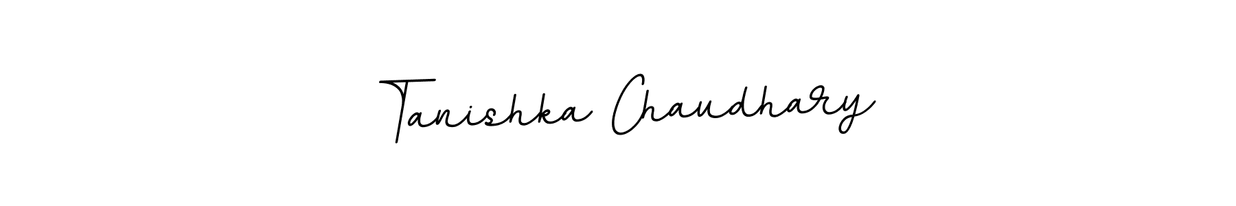 The best way (BallpointsItalic-DORy9) to make a short signature is to pick only two or three words in your name. The name Tanishka Chaudhary include a total of six letters. For converting this name. Tanishka Chaudhary signature style 11 images and pictures png