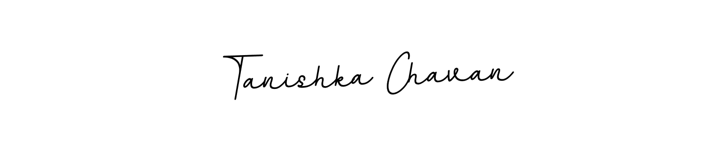 Use a signature maker to create a handwritten signature online. With this signature software, you can design (BallpointsItalic-DORy9) your own signature for name Tanishka Chavan. Tanishka Chavan signature style 11 images and pictures png