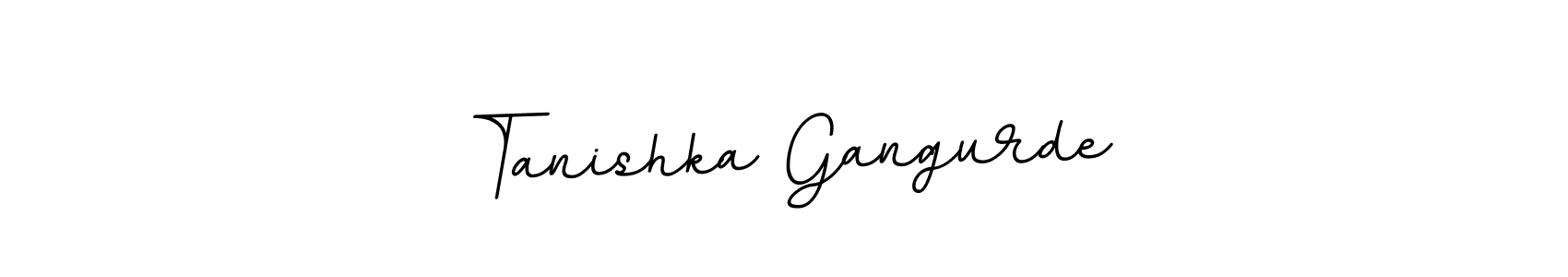 The best way (BallpointsItalic-DORy9) to make a short signature is to pick only two or three words in your name. The name Tanishka Gangurde include a total of six letters. For converting this name. Tanishka Gangurde signature style 11 images and pictures png