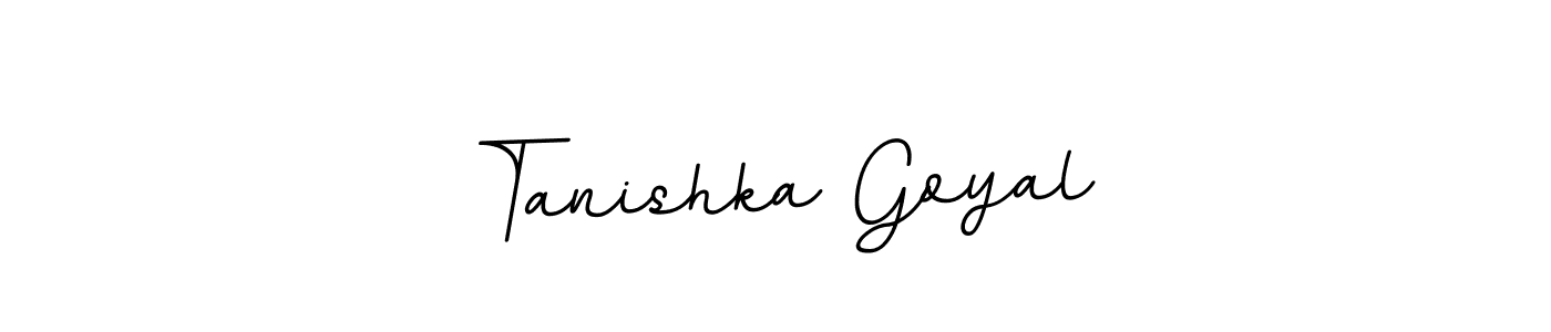 BallpointsItalic-DORy9 is a professional signature style that is perfect for those who want to add a touch of class to their signature. It is also a great choice for those who want to make their signature more unique. Get Tanishka Goyal name to fancy signature for free. Tanishka Goyal signature style 11 images and pictures png