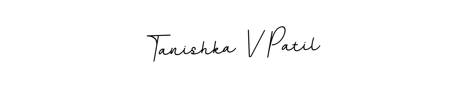 Tanishka V Patil stylish signature style. Best Handwritten Sign (BallpointsItalic-DORy9) for my name. Handwritten Signature Collection Ideas for my name Tanishka V Patil. Tanishka V Patil signature style 11 images and pictures png