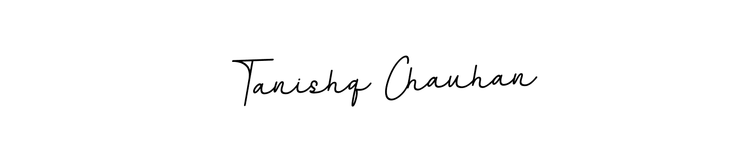 Make a beautiful signature design for name Tanishq Chauhan. With this signature (BallpointsItalic-DORy9) style, you can create a handwritten signature for free. Tanishq Chauhan signature style 11 images and pictures png