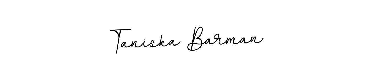 BallpointsItalic-DORy9 is a professional signature style that is perfect for those who want to add a touch of class to their signature. It is also a great choice for those who want to make their signature more unique. Get Taniska Barman name to fancy signature for free. Taniska Barman signature style 11 images and pictures png