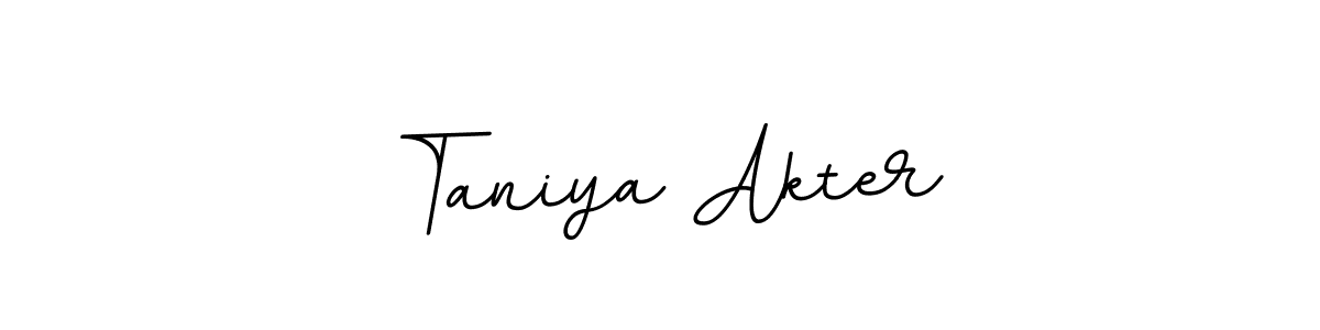 The best way (BallpointsItalic-DORy9) to make a short signature is to pick only two or three words in your name. The name Taniya Akter include a total of six letters. For converting this name. Taniya Akter signature style 11 images and pictures png