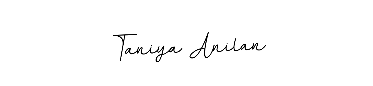 if you are searching for the best signature style for your name Taniya Anilan. so please give up your signature search. here we have designed multiple signature styles  using BallpointsItalic-DORy9. Taniya Anilan signature style 11 images and pictures png