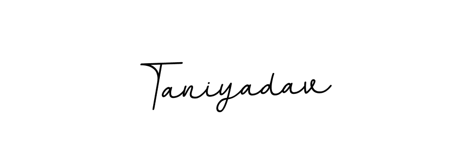 Use a signature maker to create a handwritten signature online. With this signature software, you can design (BallpointsItalic-DORy9) your own signature for name Taniyadav. Taniyadav signature style 11 images and pictures png