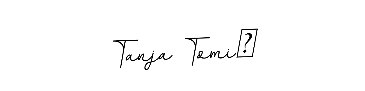 Make a beautiful signature design for name Tanja Tomić. With this signature (BallpointsItalic-DORy9) style, you can create a handwritten signature for free. Tanja Tomić signature style 11 images and pictures png