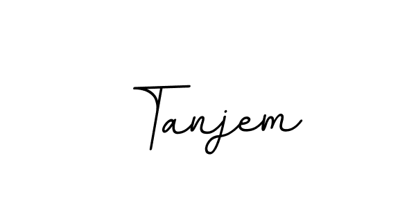 Create a beautiful signature design for name Tanjem. With this signature (BallpointsItalic-DORy9) fonts, you can make a handwritten signature for free. Tanjem signature style 11 images and pictures png