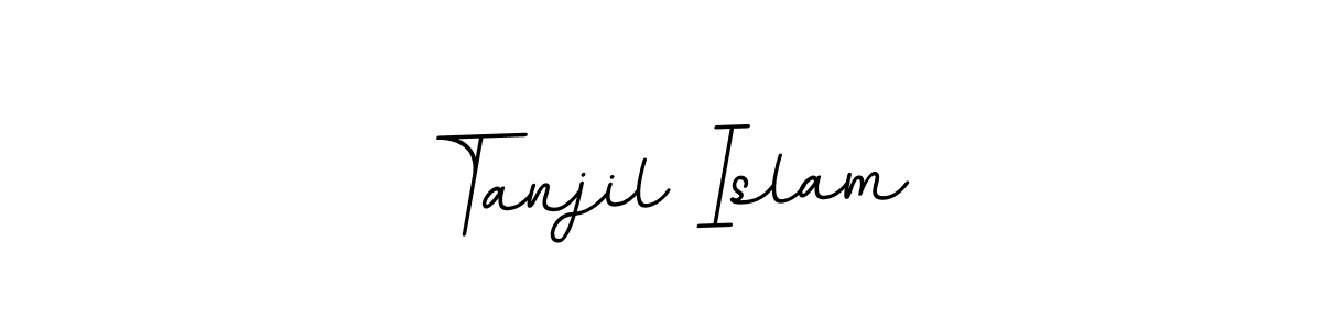 You should practise on your own different ways (BallpointsItalic-DORy9) to write your name (Tanjil Islam) in signature. don't let someone else do it for you. Tanjil Islam signature style 11 images and pictures png