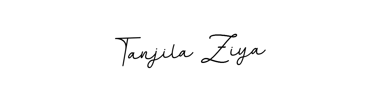 Use a signature maker to create a handwritten signature online. With this signature software, you can design (BallpointsItalic-DORy9) your own signature for name Tanjila Ziya. Tanjila Ziya signature style 11 images and pictures png