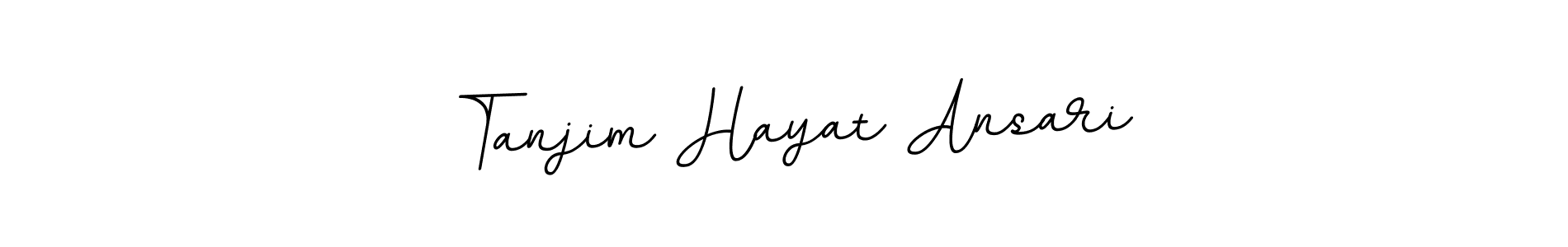How to make Tanjim Hayat Ansari name signature. Use BallpointsItalic-DORy9 style for creating short signs online. This is the latest handwritten sign. Tanjim Hayat Ansari signature style 11 images and pictures png