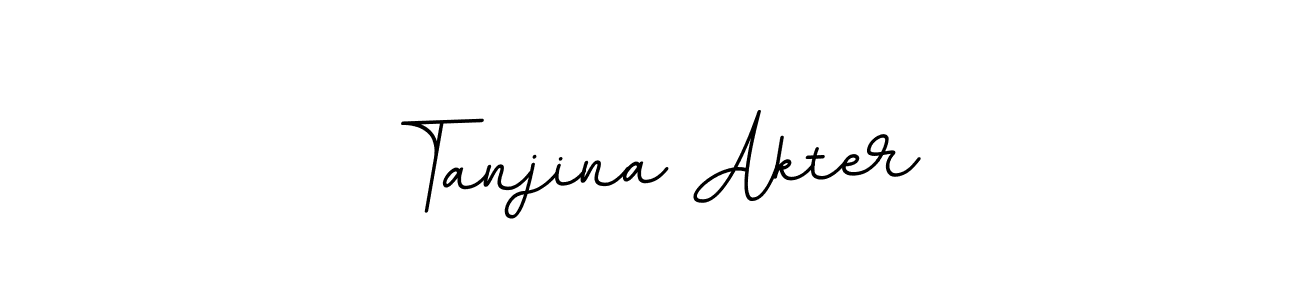 The best way (BallpointsItalic-DORy9) to make a short signature is to pick only two or three words in your name. The name Tanjina Akter include a total of six letters. For converting this name. Tanjina Akter signature style 11 images and pictures png