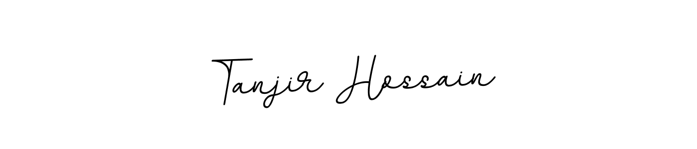 Create a beautiful signature design for name Tanjir Hossain. With this signature (BallpointsItalic-DORy9) fonts, you can make a handwritten signature for free. Tanjir Hossain signature style 11 images and pictures png