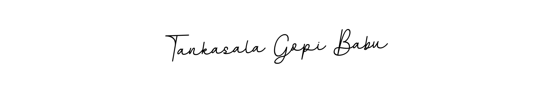 Create a beautiful signature design for name Tankasala Gopi Babu. With this signature (BallpointsItalic-DORy9) fonts, you can make a handwritten signature for free. Tankasala Gopi Babu signature style 11 images and pictures png