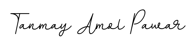 The BallpointsItalic-DORy9 handwriting style adds charm and authenticity to name Tanmay Amol Pawar. A wonderful choice for personal thank-you notes. Tanmay Amol Pawar signature style 11 images and pictures png