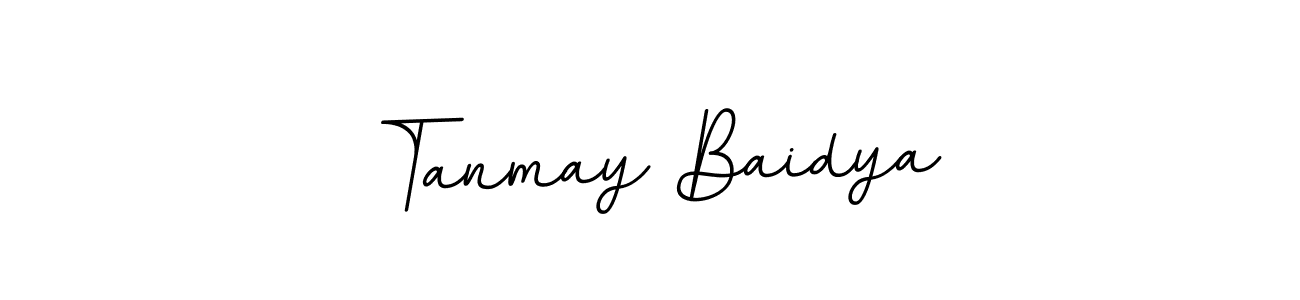 Design your own signature with our free online signature maker. With this signature software, you can create a handwritten (BallpointsItalic-DORy9) signature for name Tanmay Baidya. Tanmay Baidya signature style 11 images and pictures png