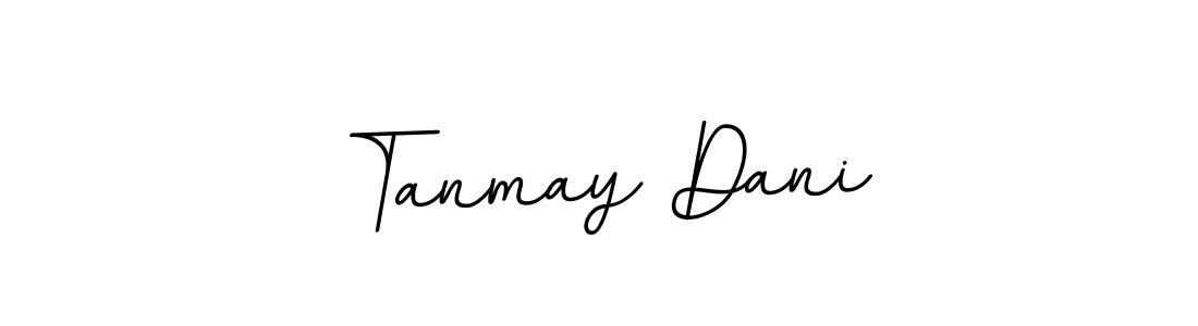 You should practise on your own different ways (BallpointsItalic-DORy9) to write your name (Tanmay Dani) in signature. don't let someone else do it for you. Tanmay Dani signature style 11 images and pictures png