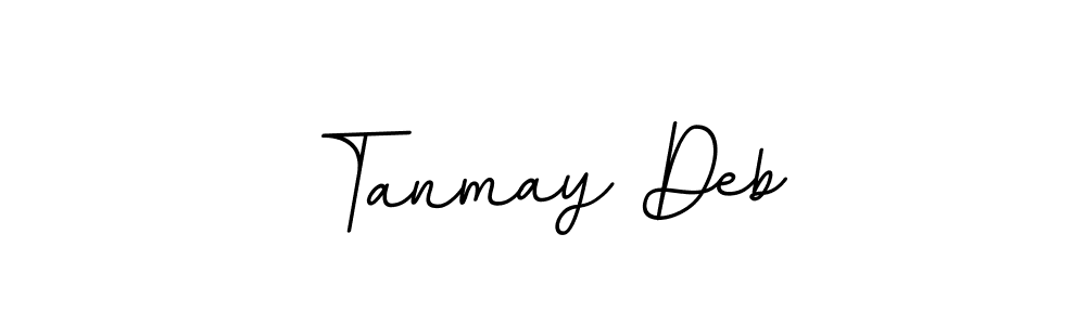 Make a beautiful signature design for name Tanmay Deb. With this signature (BallpointsItalic-DORy9) style, you can create a handwritten signature for free. Tanmay Deb signature style 11 images and pictures png