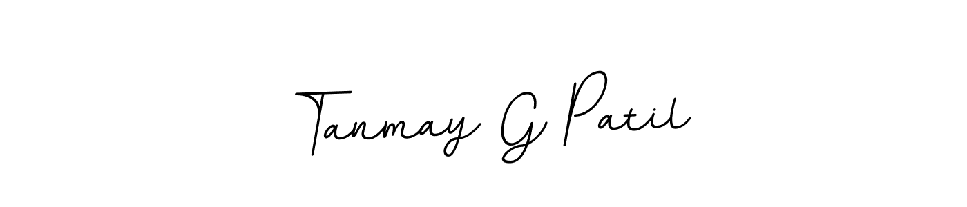 Create a beautiful signature design for name Tanmay G Patil. With this signature (BallpointsItalic-DORy9) fonts, you can make a handwritten signature for free. Tanmay G Patil signature style 11 images and pictures png
