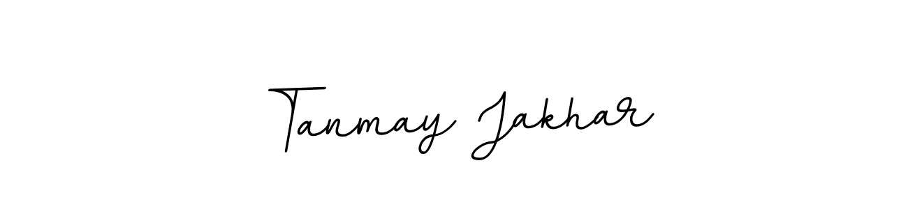 How to make Tanmay Jakhar name signature. Use BallpointsItalic-DORy9 style for creating short signs online. This is the latest handwritten sign. Tanmay Jakhar signature style 11 images and pictures png