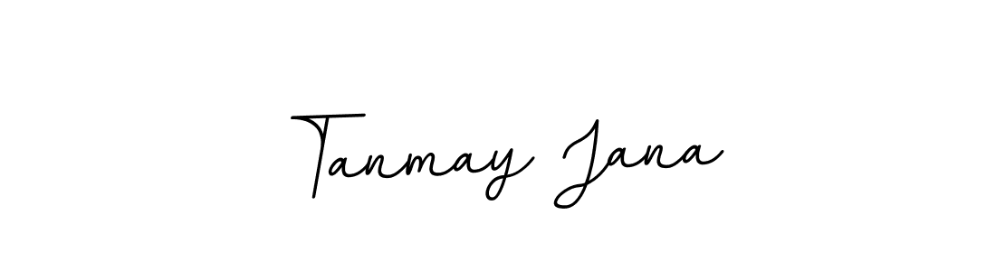How to make Tanmay Jana name signature. Use BallpointsItalic-DORy9 style for creating short signs online. This is the latest handwritten sign. Tanmay Jana signature style 11 images and pictures png
